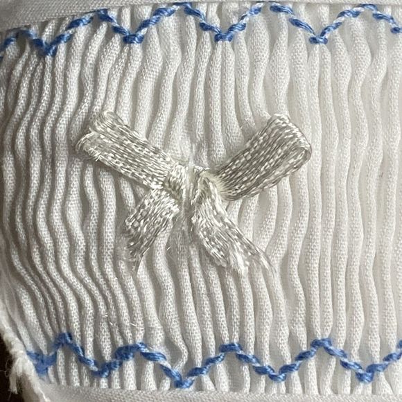 Princess Linens Music Pillow White It’s A Small World Heart Shape Smocking Bear - Picture 9 of 14